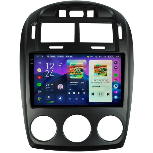 Штатна магнітола Teyes CC4 Pro 2k 12+256 Gb Kia Cerato 1 LD 2005-2006 Manual Black 9"