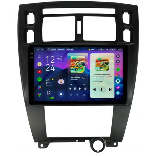 Штатная магнитола Teyes CC4 2k 6+64 Gb Hyundai Tucson 1 2004-2009 Black 10"