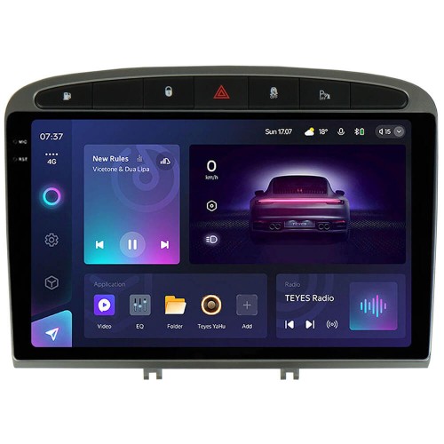 Штатна магнітола Teyes CC3 2k 4+32 Gb Peugeot 408 1 T7 2012-2020 / 308 2007-2015 Silver 9"
