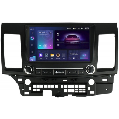 Штатна магнітола Teyes CC3 2k 4+32 Gb Mitsubishi Lancer 10 CY 2007-2012 with buttons 9"