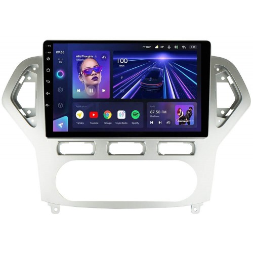 Штатная магнитола Teyes CC3L 4+32 Gb Ford Mondeo 4 2006-2010 Full Set AT AC Silver 10"