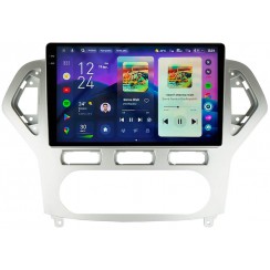 Штатна магнітола Teyes CC4 2k 8+128 Gb Ford Mondeo 4 2006-2010 Full Set AT AC Silver 10"