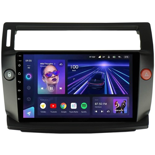 Штатна магнітола Teyes CC3 4+64 Gb Citroen C4 LA LC C-Triomphe C-Quatre 2004-2014 Black 9"