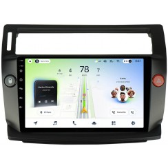 Штатная магнитола Teyes CC4L 6+64 Gb Citroen C4 LA LC C-Triomphe C-Quatre 2004-2014 Black 9"