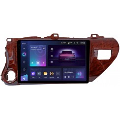 Штатная магнитола Teyes CC3 2k 4+64 Gb Toyota Hilux Pick Up AN120 2015-2020 Mahogany 10"