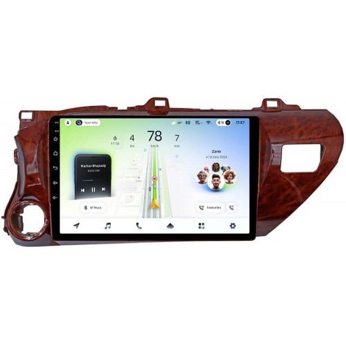 Штатна магнітола Teyes CC4L 4+64 Gb Toyota Hilux Pick Up AN120 2015-2020 Mahogany 10"