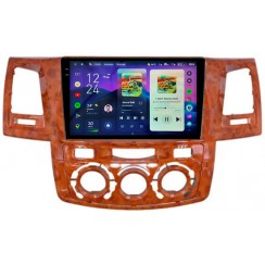 Штатна магнітола Teyes CC4 Pro 2k 12+256 Gb Toyota Fortuner 1 AN50 AN60 HILUX Revo Vigo 2008-2014 Brown 9"