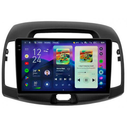 Штатная магнитола Teyes CC4 2k 6+64 Gb Hyundai Elantra 4 HD 2006-2012 no air 9"