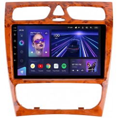 Штатная магнитола Teyes CC3L 4+64 Gb Mercedes-Benz C-Class S203 CL203 W203 2000-2004 Wooden 9"