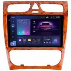 Штатна магнітола Teyes CC3 2k 4+32 Gb Mercedes-Benz C-Class S203 CL203 W203 2000-2004 Wooden 9"