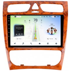 Штатная магнитола Teyes CC4L 4+64 Gb Mercedes-Benz C-Class S203 CL203 W203 2000-2004 Wooden 9"