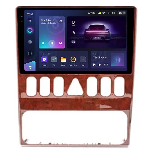 Штатная магнитола Teyes CC3 2k 4+32 Gb Mercedes-Benz E-Class W210 1996-2002 Wooden 9"