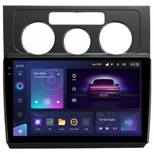 Штатная магнитола Teyes CC3 2k 4+64 Gb Volkswagen Touran 1 2003-2010 (F1) Black 10"