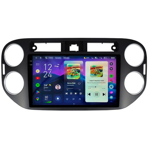 Штатна магнітола Teyes CC4 Pro 2k 8+128 Gb Volkswagen Tiguan 1 NF 2006-2017 (F1) (27mm) 9"