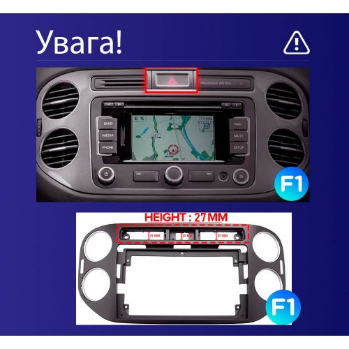 Штатная магнитола Teyes CC3 4+32 Gb Volkswagen Tiguan 1 NF 2006-2017 (F1) (27mm) 9"