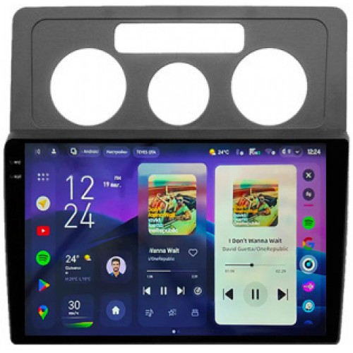 Штатна магнітола Teyes CC4 Pro 2k 8+128 Gb Volkswagen Caddy 2K 3 2004-2015 (2 вкладки) 10"