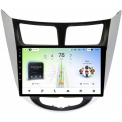 Штатная магнитола Teyes CC4L 6+64 Gb Hyundai Solaris 1 2010-2016 Silver+Black 9"