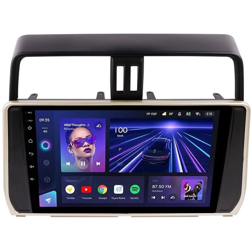 Штатна магнітола Teyes CC3L 4+64 Gb Toyota Land Cruiser Prado 150 2018-2020 (Gold) 10"
