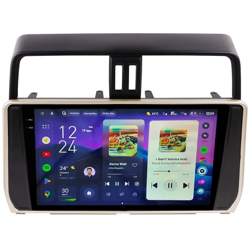 Штатна магнітола Teyes CC4 2k 6+64 Gb Toyota Land Cruiser Prado 150 2018-2020 (Gold) 10"