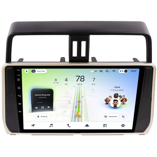 Штатна магнітола Teyes CC4L 4+64 Gb Toyota Land Cruiser Prado 150 2018-2020 (Gold) 10"