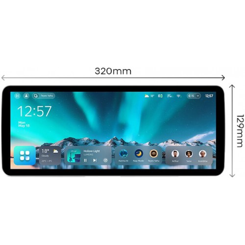 Універсальна штатна магнітола Teyes CC4 6+64 Gb 12.3"