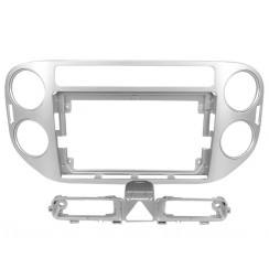 Переходная рамка под Volkswagen Tiguan 1 NF 2006-2017 (F2) silver 9"