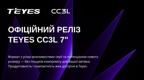 Офіційне розширення лінійки CC3L: нова діагональ Teyes 7"